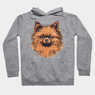 Pomeranian Illustration Hoodie